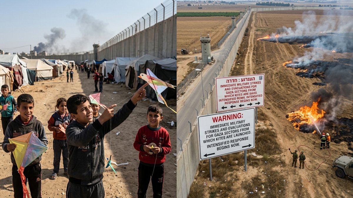 Israel Threatens Strikes and Evacuations Over Kites Flown by Gaza Children
