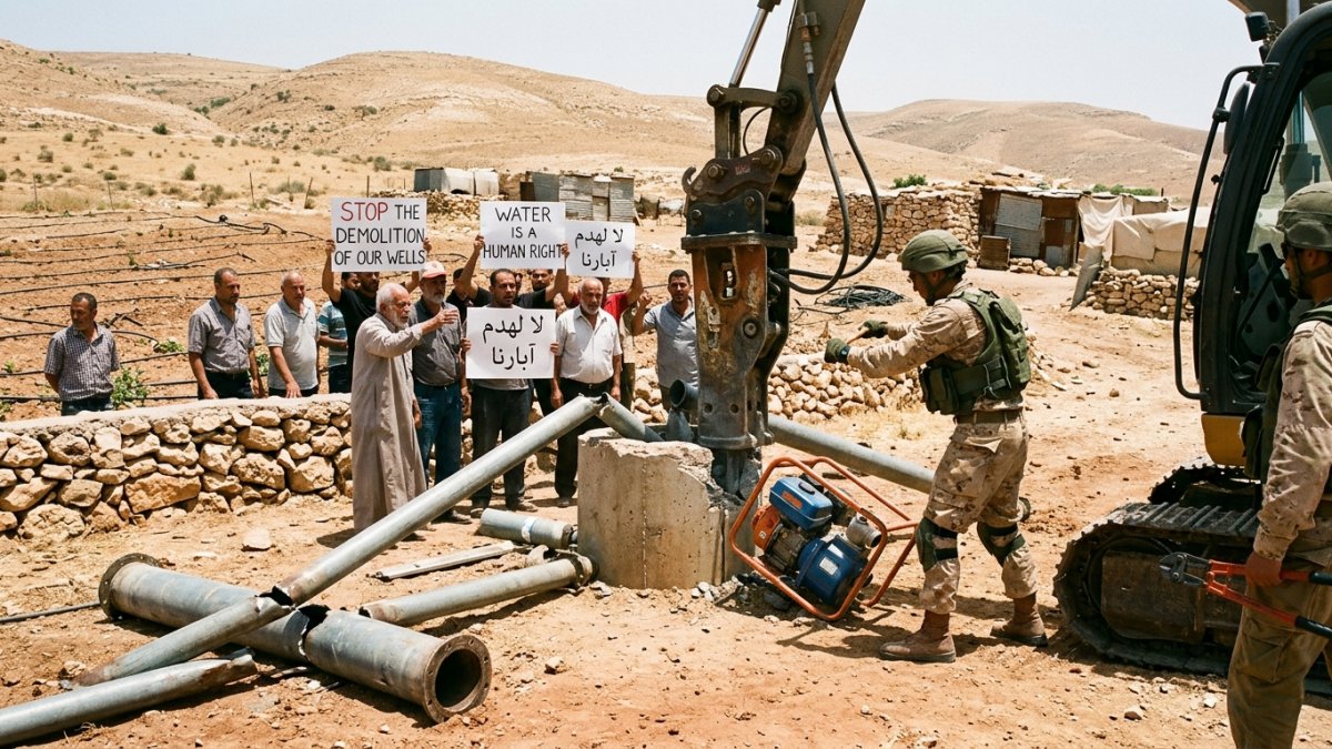 Israeli Forces Target Palestinian Wells and Water Networks in Jordan Valley