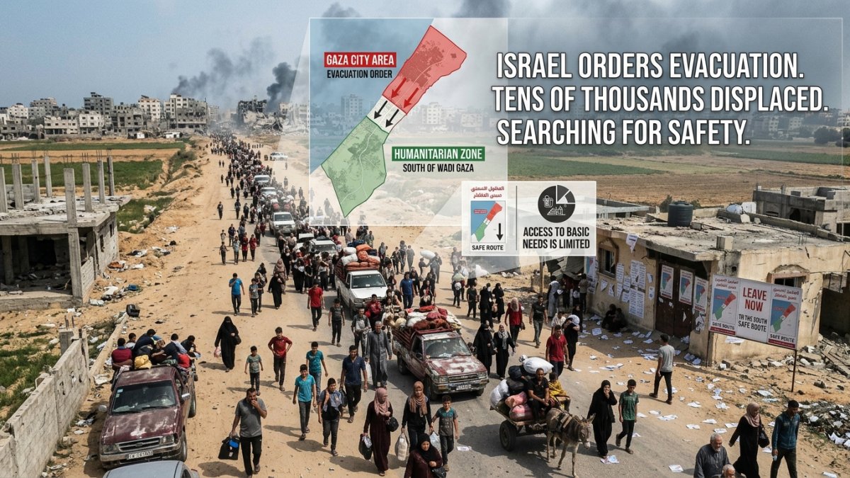 Israel Orders Evacuation of Gaza City Area Housing Tens of Thousands