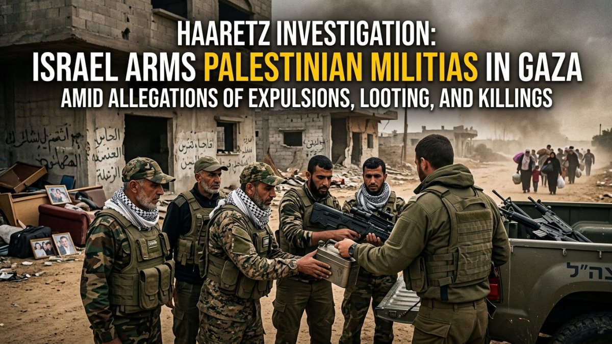 Haaretz Investigation: Israel Arms Palestinian Militias in Gaza Amid Allegations of Expulsions, Looting and Killings