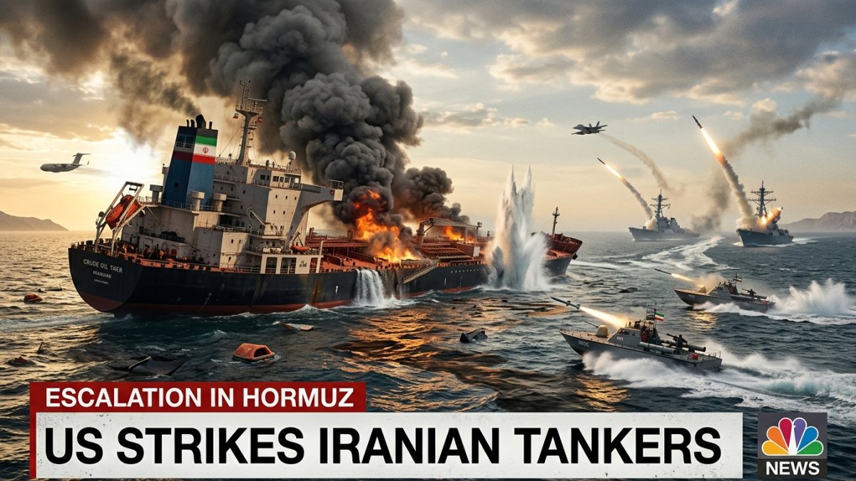 US Strikes Iranian Oil Tankers as Iran-US Conflict Escalates in Strait of Hormuz