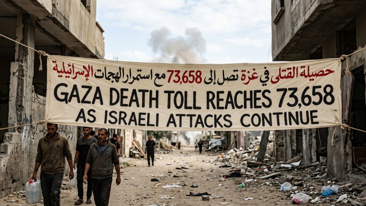 Gaza Death Toll Reaches 73,658 as Israeli Attacks Continue