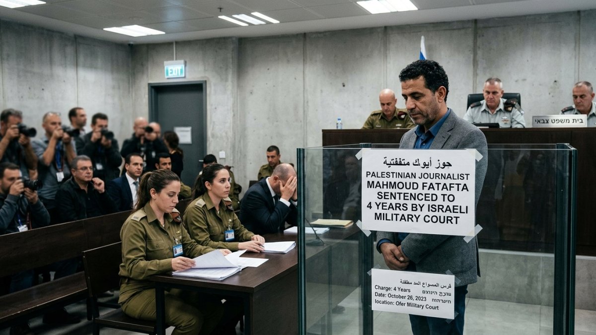 Palestinian Journalist Mahmoud Fatafta Sentenced to 4 Years by Israeli Military Court