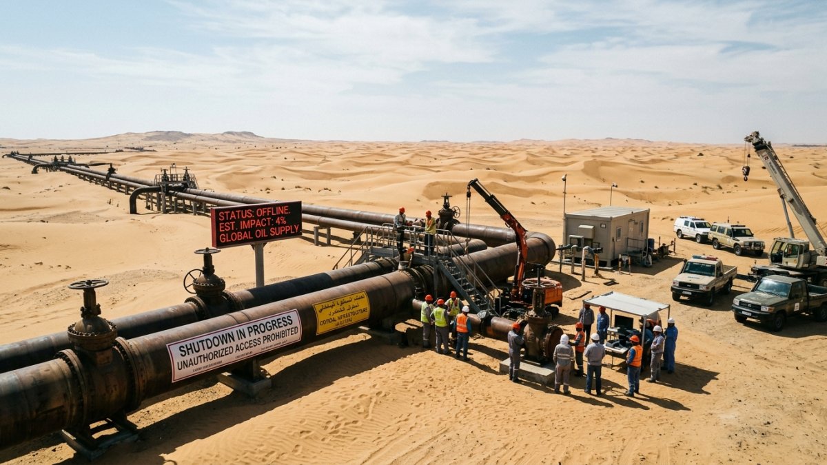 Saudi Pipeline Shutdown Threatens 4% of Global Oil Supply