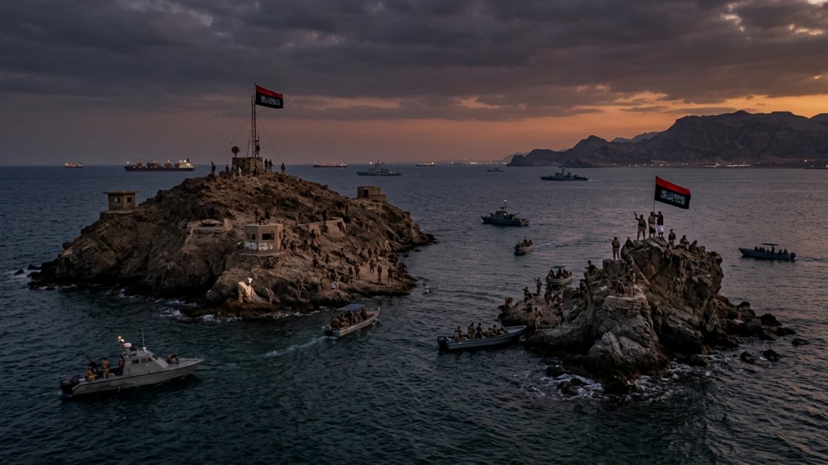 Houthis Capture Two Strategic Red Sea Islands, Expanding Control Near Bab el-Mandeb