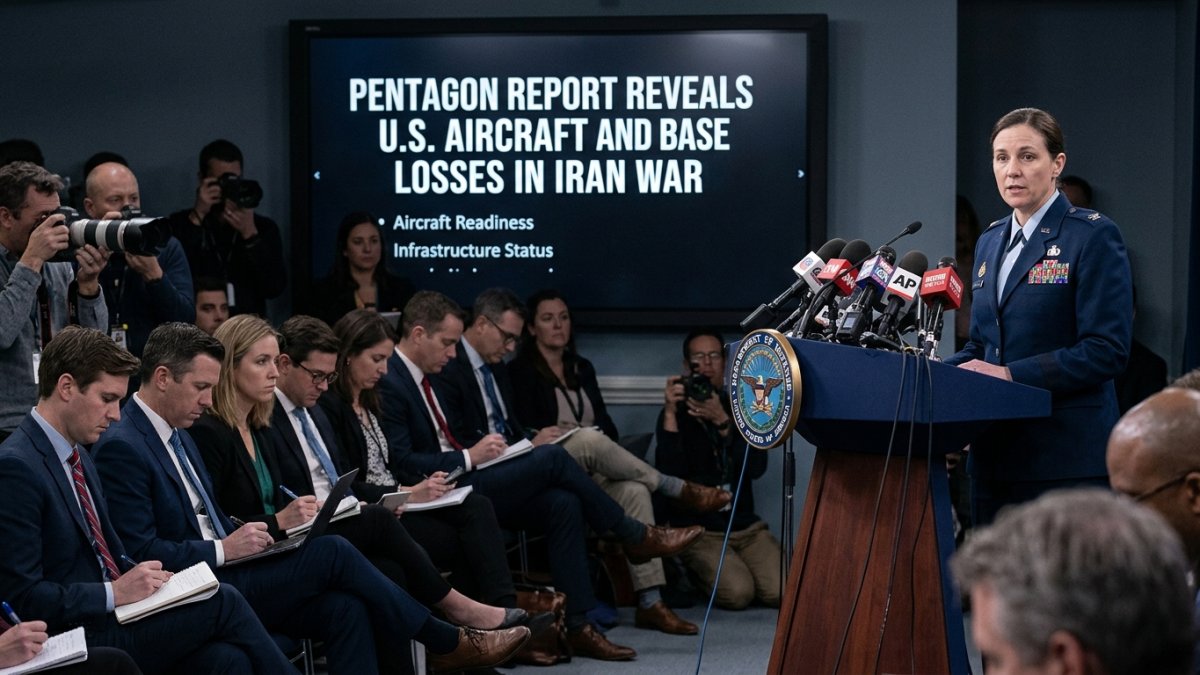 Pentagon Report Reveals US Aircraft and Base Losses in Iran War