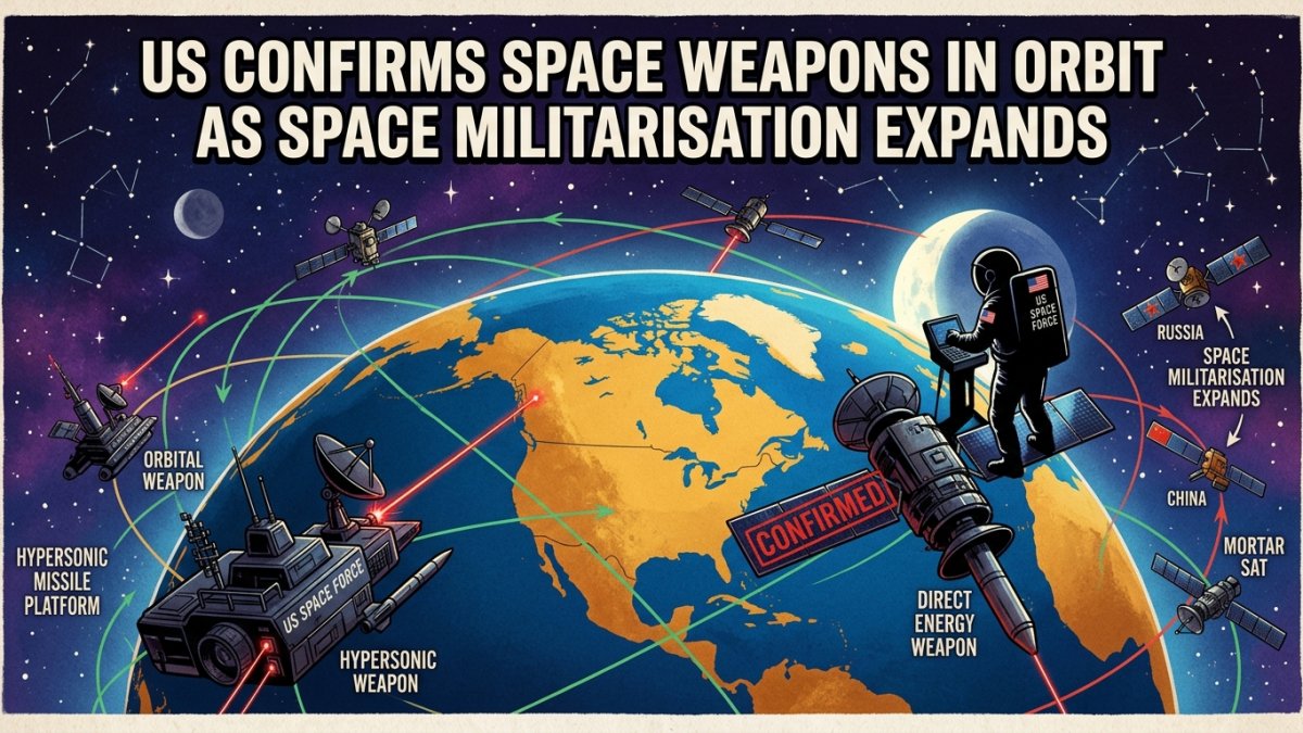 US Confirms Space Weapons in Orbit as Space Militarisation Expands