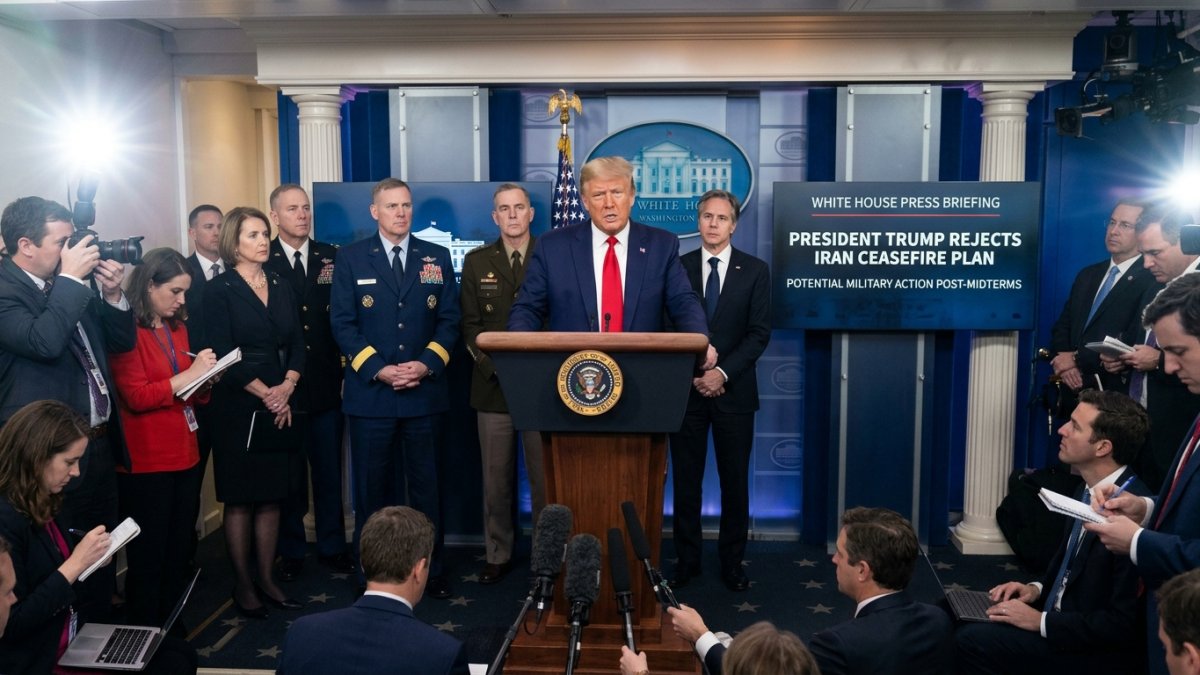 Trump Rejects Iran’s Ceasefire Plan, May Resume Strikes After Midterms