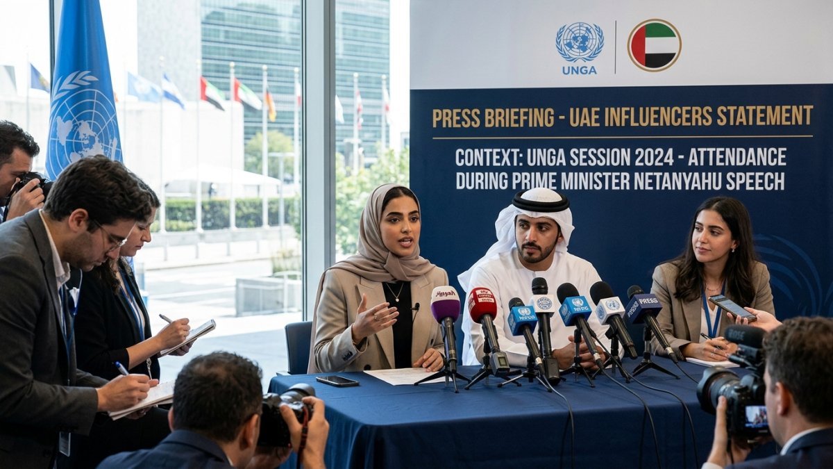 UAE Influencers Defend Staying During Netanyahu’s UN Speech