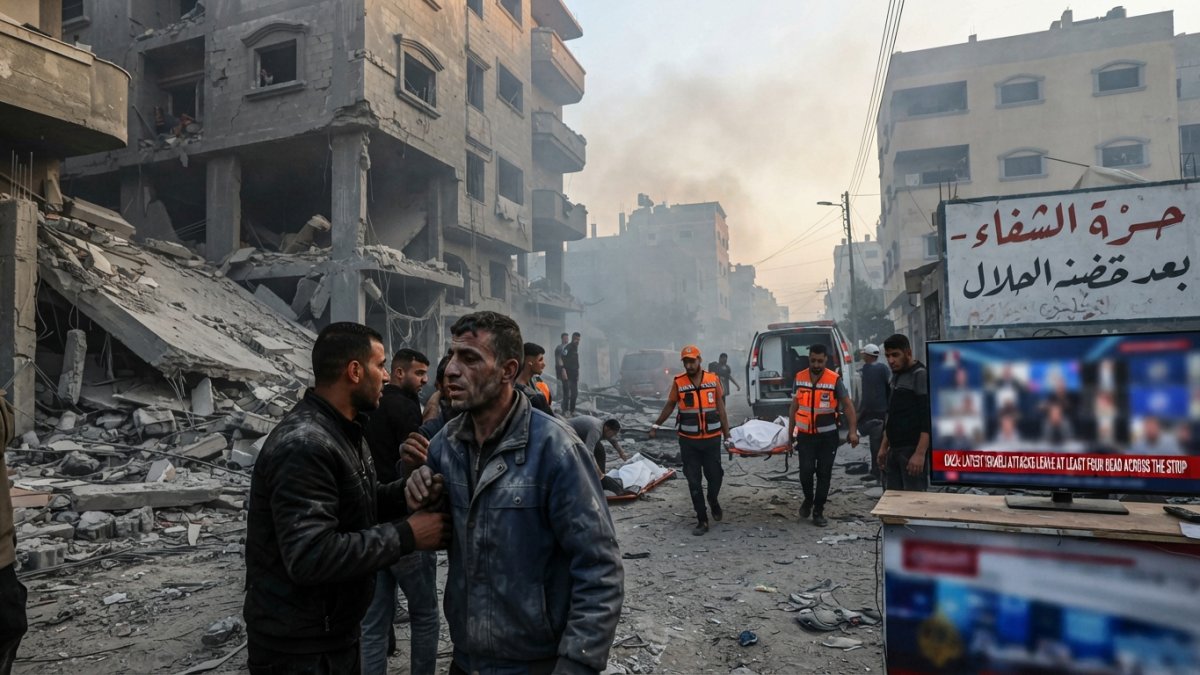 Report Says Israeli Attacks Kill at Least Four Across Gaza