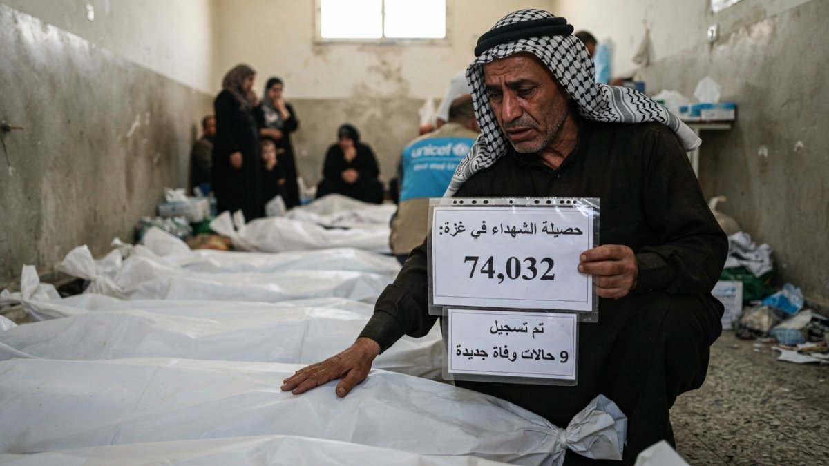 Gaza Death Toll Reaches 74,032 as Nine More Deaths Are Recorded