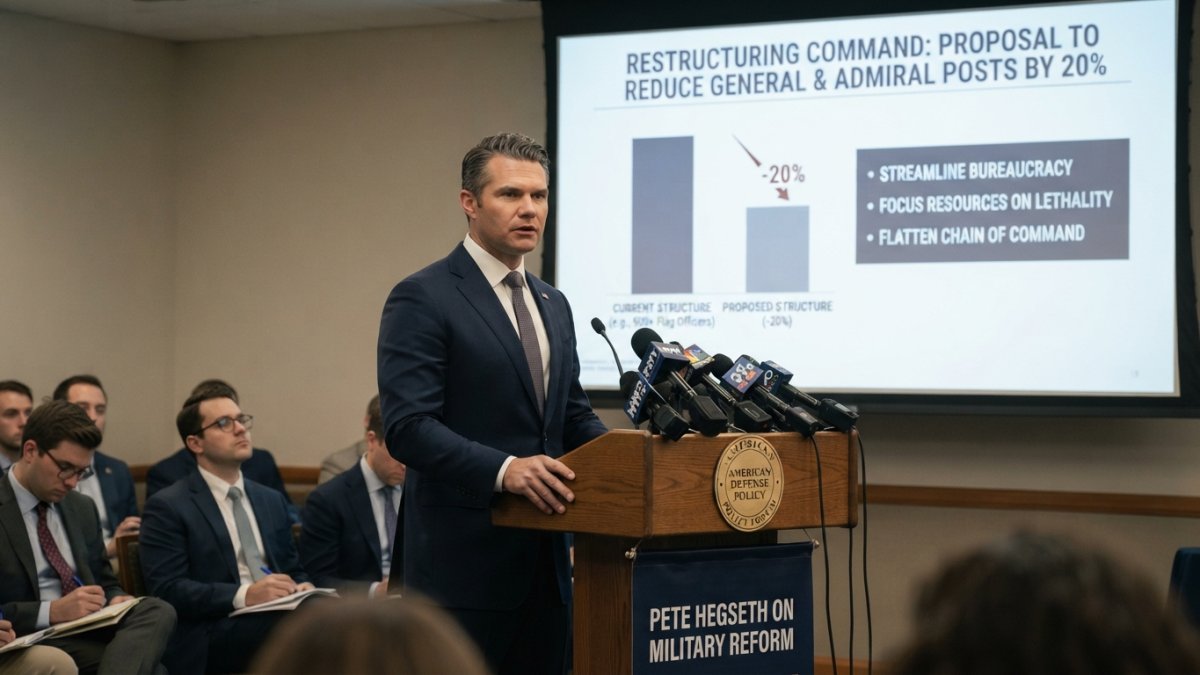Why Pete Hegseth Wants to Cut 20 Percent of US General and Admiral Posts