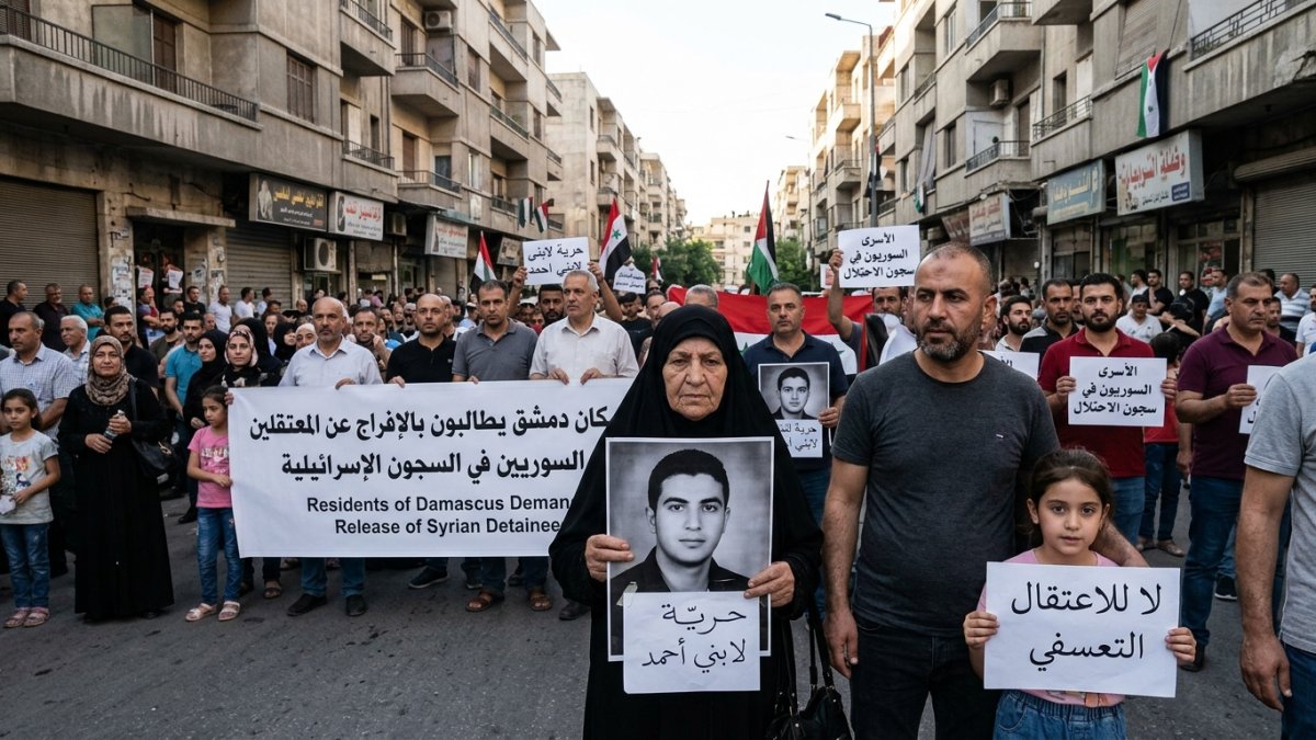 Syrian Families in Damascus Demand Release of Relatives Held by Israel