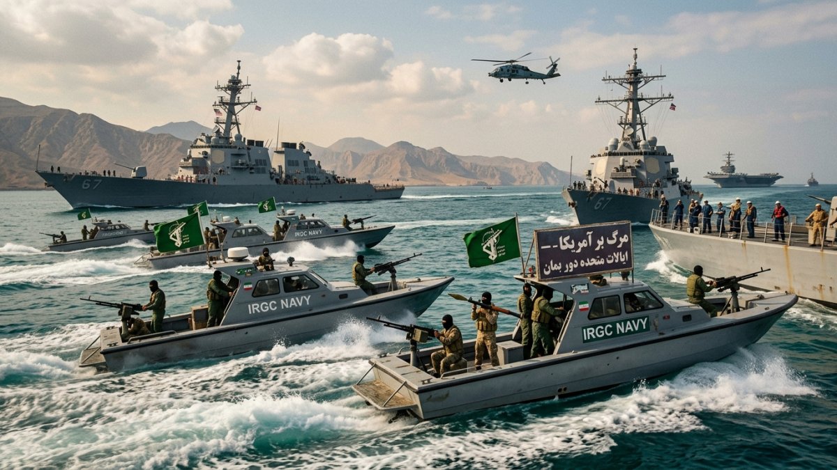 Iran’s IRGC Navy Threatens US Warships Near Strait of Hormuz