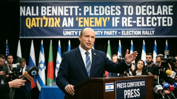 Naftali Bennett Pledges to Declare Qatar an ‘Enemy’ if Re-Elected