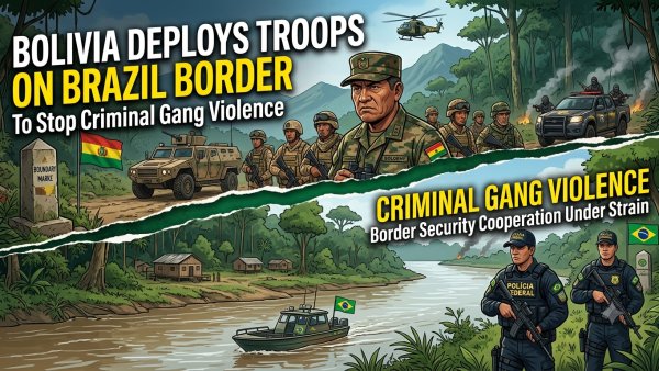 Bolivia Deploys Troops on Brazil Border to Stop Criminal Gang Violence
