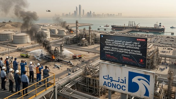 ADNOC Says Missile and Drone Attacks Are Significantly Disrupting Operations