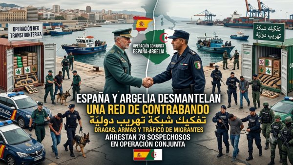 Spain and Algeria Arrest 78 Suspects in Major Drugs, Weapons and Migrant Smuggling Network