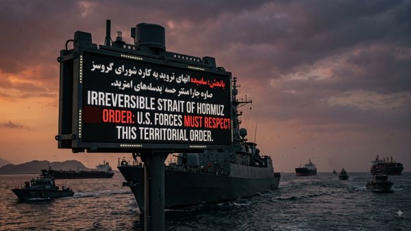 Iran Says US Must Accept ‘Irreversible’ Strait of Hormuz Order Amid Tensions