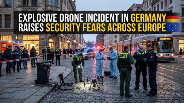Explosive Drone Incident in Germany Raises Security Fears Across Europe
