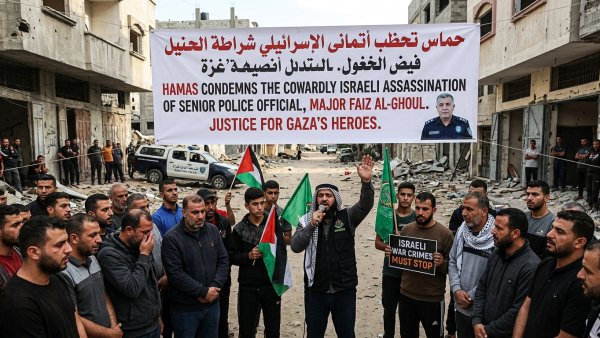Hamas Condemns Israel Killing of Gaza Police Chief Jamal Abu Kamil