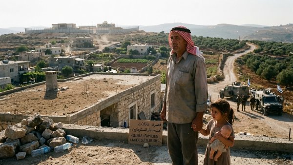 Qusra West Bank: Palestinian Families Remain Under Israeli Settler Siege