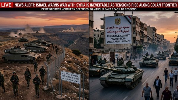 Israel Warns War With Syria Is Inevitable as Tensions Rise