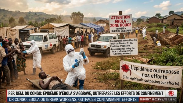 DR Congo Ebola Outbreak Worsens as Virus Outpaces Containment Efforts