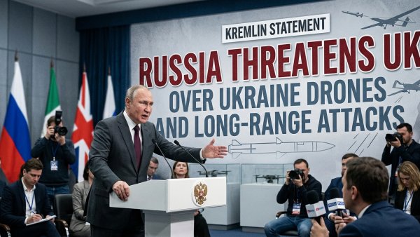 Russia Threatens UK Over Ukraine Drones and Long-Range Attacks