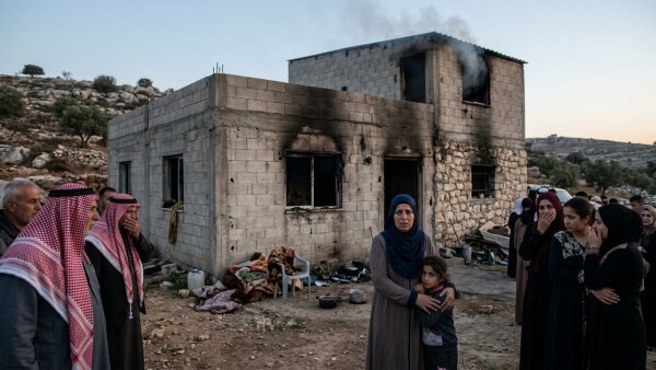 Palestinian Mother and Daughter Escape as Israeli Settlers Set Their Home on Fire in West Bank