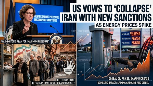 US Vows to ‘Collapse’ Iran With New Sanctions as Energy Prices Spike