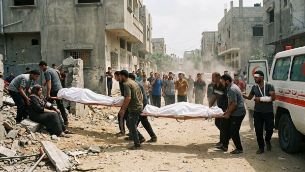 Israeli Attack in Central Gaza Kills Two, Injures Seven