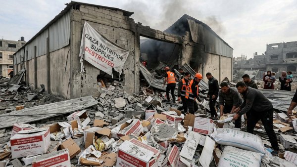 Israel Strike Destroys Gaza Nutrition Supplies for Malnourished Children and Pregnant Women