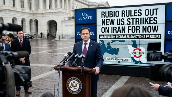 Rubio Rules Out New US Strikes on Iran for Now as Washington Increases Sanctions Pressure