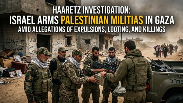 Haaretz Investigation: Israel Arms Palestinian Militias in Gaza Amid Allegations of Expulsions, Looting and Killings