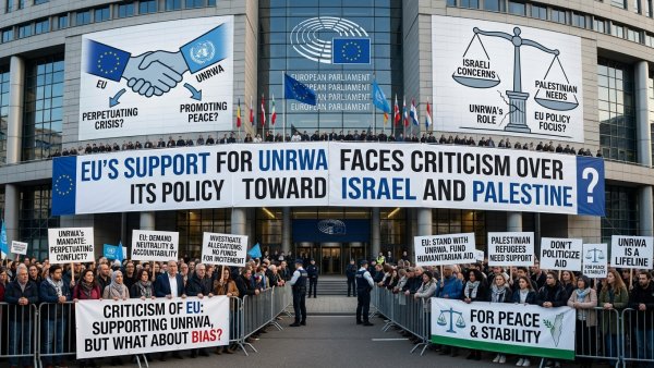 EU’s Support for UNRWA Faces Criticism Over Its Policy Toward Israel and Palestine