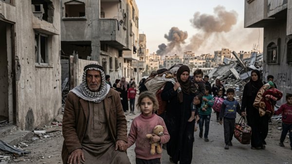 Gaza City Airstrikes Kill Three Palestinian Children Amid Displacement Crisis