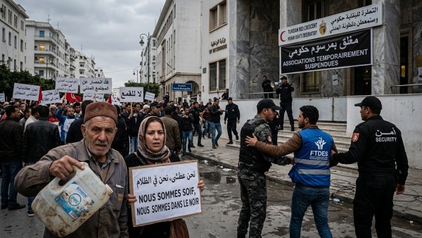 Tunisia Crackdown on NGOs Intensifies as Power Cuts and Water Shortages Spark Protests