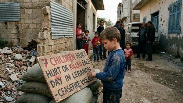 Israel Kills or Injures Seven Children Daily in Lebanon Amid Ceasefire Violations