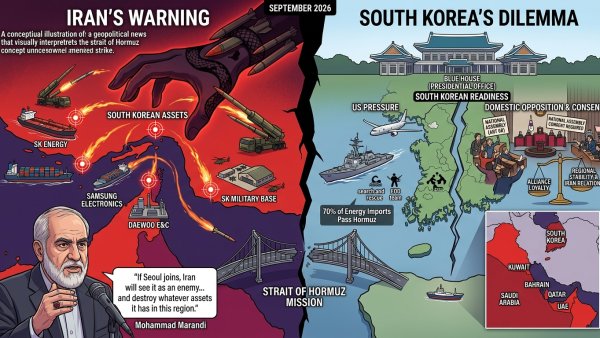 Iran Threatens South Korean Assets If Seoul Joins Strait of Hormuz Mission