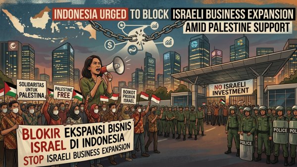 Indonesia Urged to Block Israeli Business Expansion Amid Palestine Support