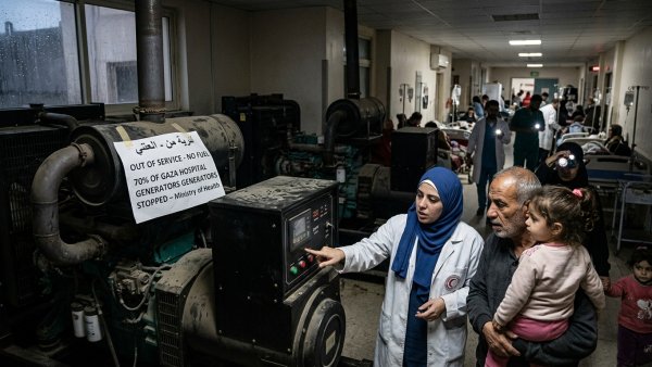 70% of Gaza Hospital Generators Out of Service Amid Fuel Shortages