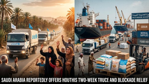 Saudi Arabia Reportedly Offers Houthis Two-Week Truce and Blockade Relief