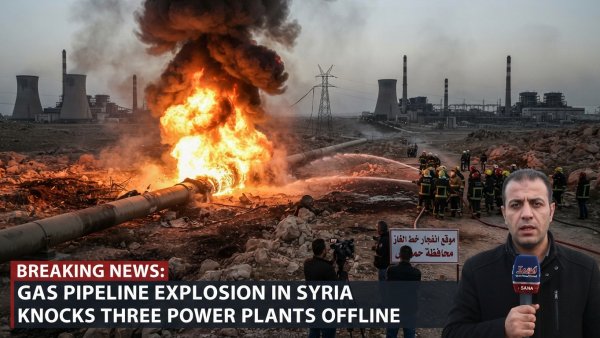 Gas Pipeline Explosion in Syria Knocks Three Power Plants Offline