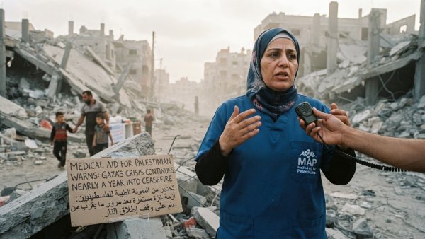 Medical Aid for Palestinians Warns Gaza’s Crisis Continues Nearly a Year Into Ceasefire