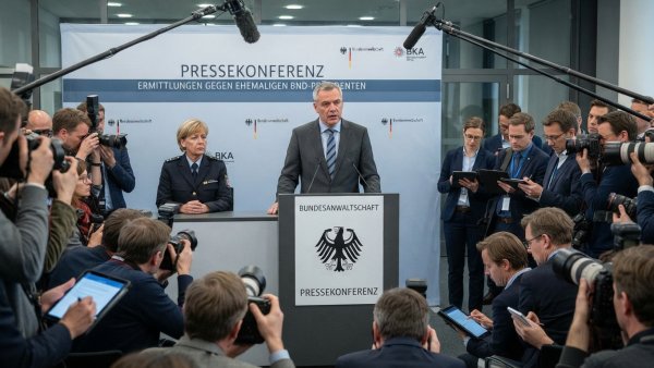 Former German Spy Chief Held on Espionage and Treason Suspicions