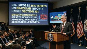 US Imposes 25% Tariffs on Brazilian Imports Under Section 301