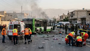 Syria Bus Blast Near Damascus Kills 2 and Injures 13 as Security Concerns Grow