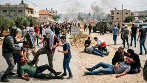Israeli Forces and Settlers Injure Six Palestinians in West Bank Attacks