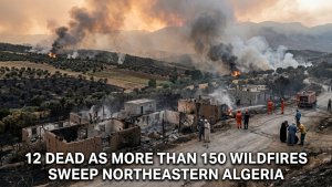 12 Dead as More Than 150 Wildfires Sweep Northeastern Algeria